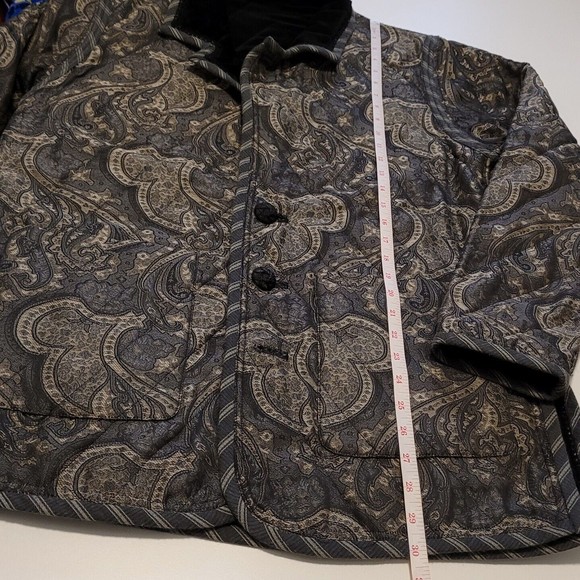 Koos of Course! Patterned Jacquard Quilted Reversible Jacket Womens Sz Small - Picture 15 of 16